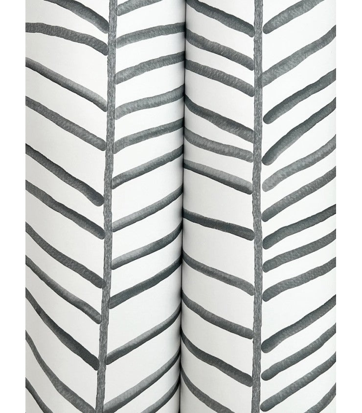 Cascade Palm Chevron Onyx by York Wallcoverings Non Woven Wallpaper – York Wallcoverings MT5673