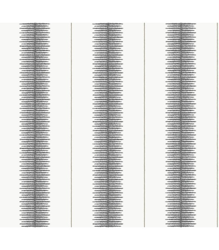 Tandem Stripe Black wallpaper by Ronald Redding