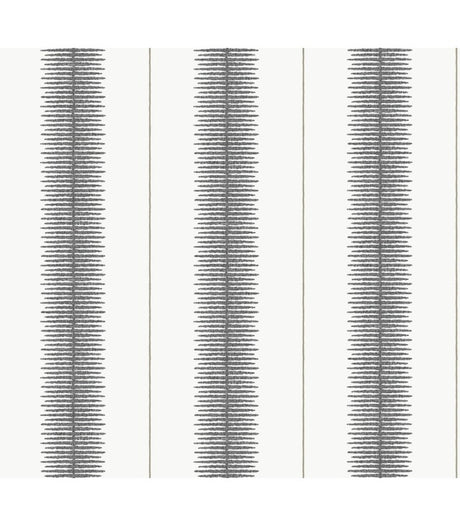 Tandem Stripe Black wallpaper by Ronald Redding