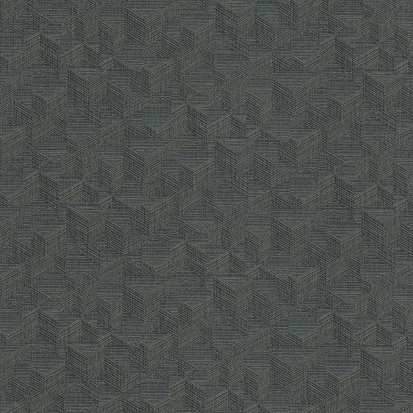 Naila Denim Geo Weave Wallpaper sample