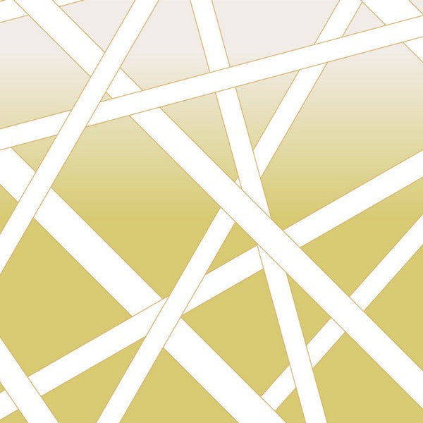 Nastri Shade Yellow wall mural by Missoni with geometric angular stripes