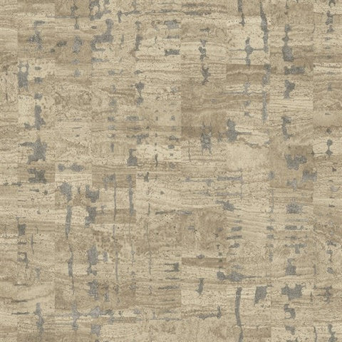 Pop The Cork Taupe Wallpaper by York GN2651