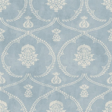 Royal Damask Blue Wallpaper MX9644 by Ronald Redding – York Designer Series