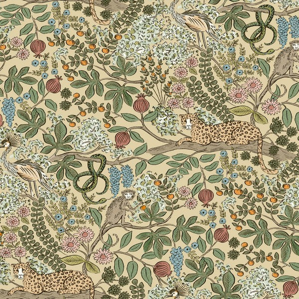 Safari Beige Jungle Toile Premium Peel + Stick Wallpaper – Rifle Paper Co.