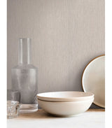 Lilah Dove Grey by York Wallcoverings Woven Vinyl Wallpaper – York Wallcoverings SI25773