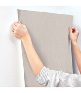 Lilah Dove Grey by York Wallcoverings Woven Vinyl Wallpaper – York Wallcoverings SI25773