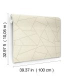 Lisle Ivory by York Wallcoverings Geometric Vinyl Wallpaper – York Wallcoverings SI6823