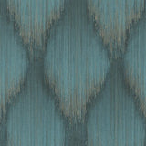 Starfall Sapphire by Antonina Vella Metallic Ikat Wallpaper – York Designer Series MA35808