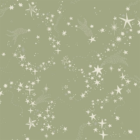 Stjarnhimmel Green Wallpaper by York Wallcoverings