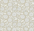 Antonina Vella Chatsworth Garden Taupe Floral Trail Wallpaper VP1363 pattern roll