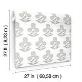 Souci Grey by Antonina Vella Marigolds Wallpaper – York Designer Series VP1435
