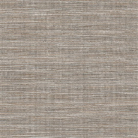 Winn Chestnut Faux Grasscloth Wallpaper texture in brown tones
