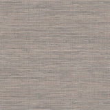 Winn Dark Brown Faux Grasscloth Wallpaper by Warner, SKU 4174-4600