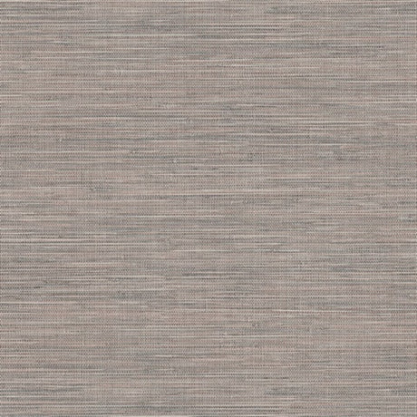 Winn Dark Brown Faux Grasscloth Wallpaper by Warner, SKU 4174-4600