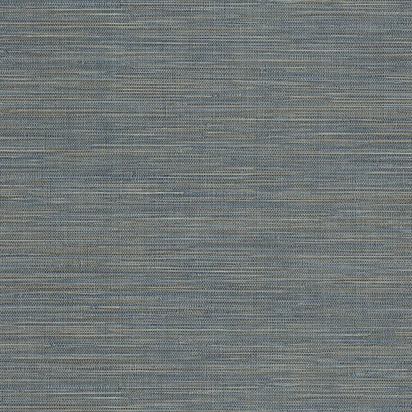Winn Sapphire Faux Grasscloth Wallpaper, 4174-4610
