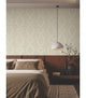 Ellena Beige by Ronald Redding Geometric Ogee Non Woven Wallpaper- York Designer Series ZA8034