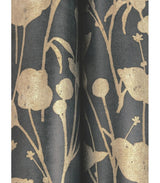 Shimmering Poppies Black & Gold by Ronald Redding Floral Wallpaper- York Designer Series ZA8066